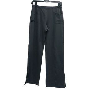 PURE LIME GRAY YOGA LOUNGE WIDE LEG PANTS WITH LARGE FRONT POCKETS SIZE LARGE